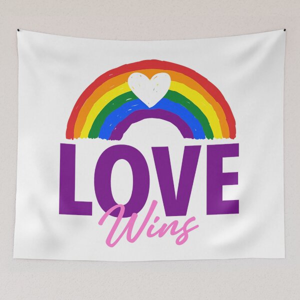 Item preview, Love Wins Rainbow Pride LGBT Equality designed and sold by StickerbashCo.
