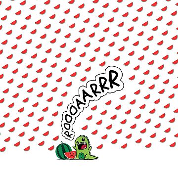 Vorschaubild zum Design Kleiner grüner drache mit Wassermelonen, ROOOAAR von ImNotBusyBerlin