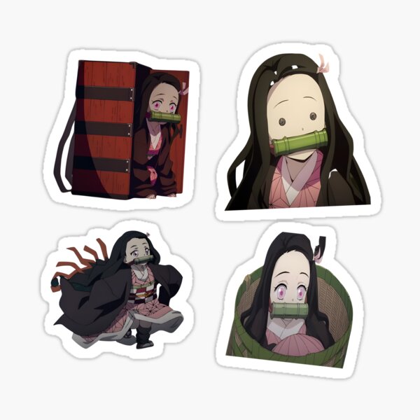 Nezuko Cute Stickers Pack Demon Slayer Sticker By Rockpro Shop