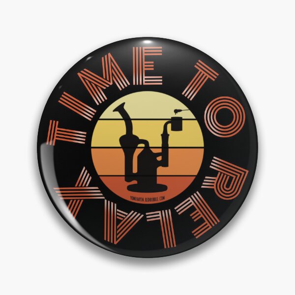 Item preview, Retro Vintage Sunset Orange Dab Rig-Time to relax  designed and sold by YomeHayin.