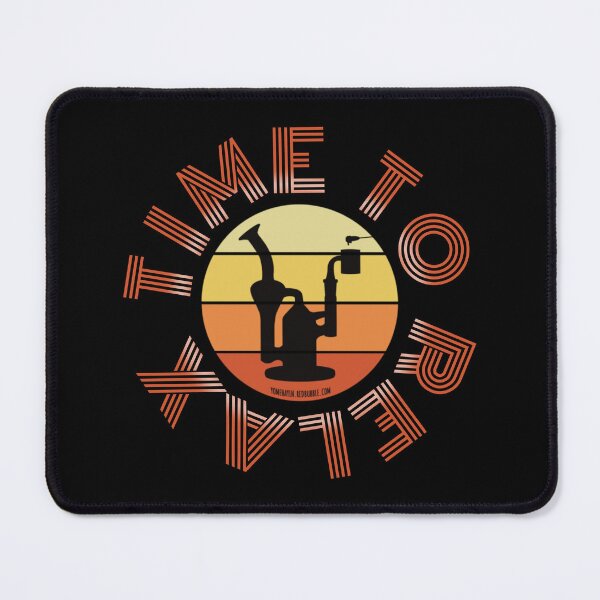 Item preview, Retro Vintage Sunset Orange Dab Rig-Time to relax designed and sold by YomeHayin.