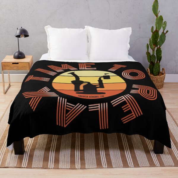 Item preview, Retro Vintage Sunset Orange Dab Rig-Time to relax designed and sold by YomeHayin.