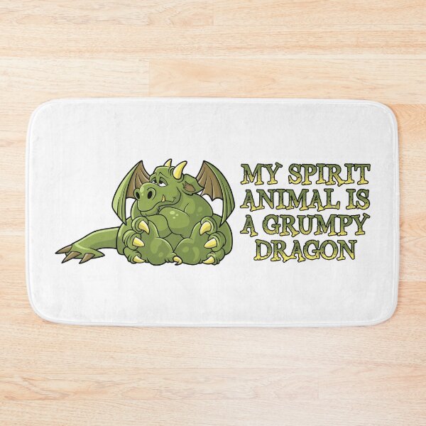 Item preview, My spirit animal is a grumpy dragon designed and sold by robimerch.