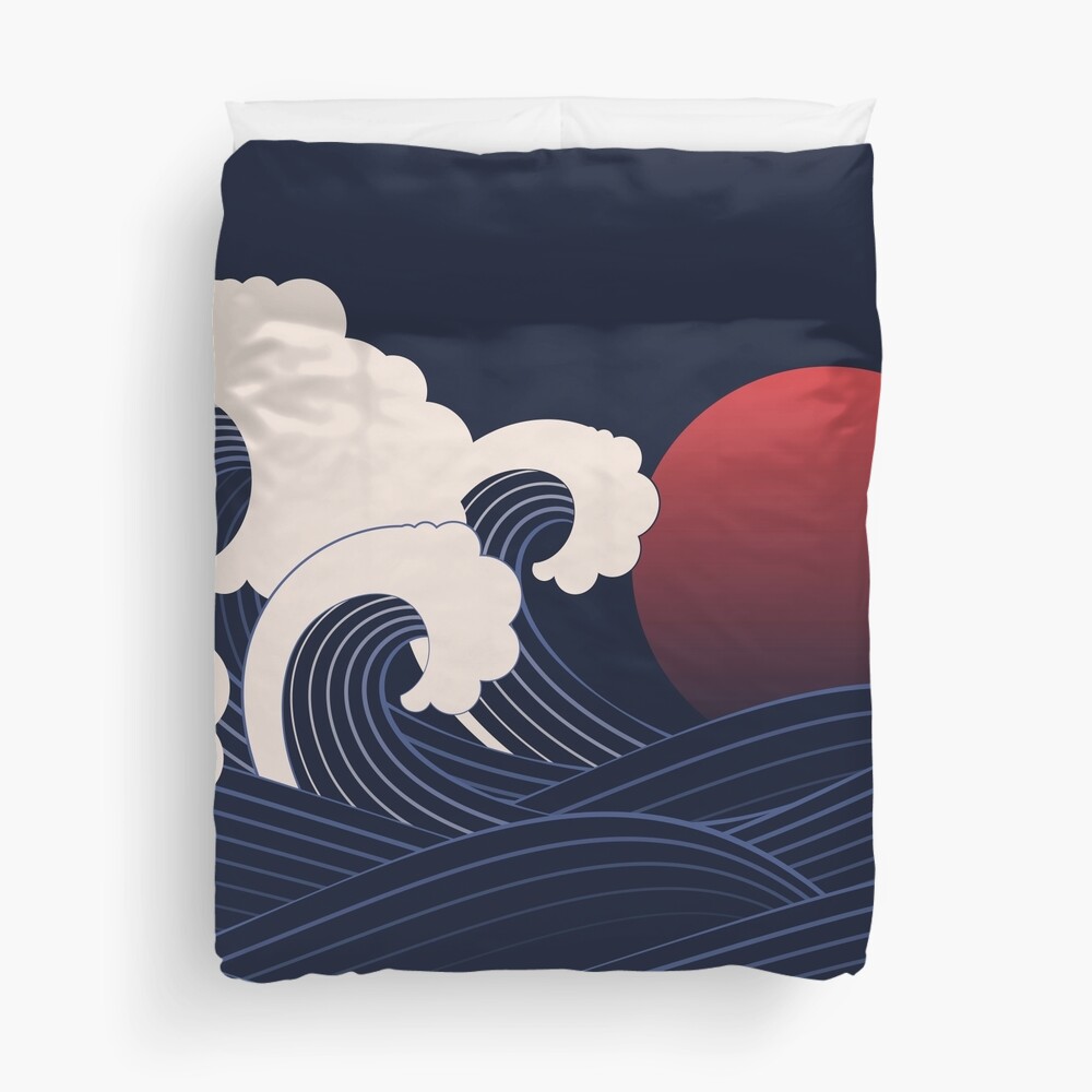Japanese Sunset Duvet Cover