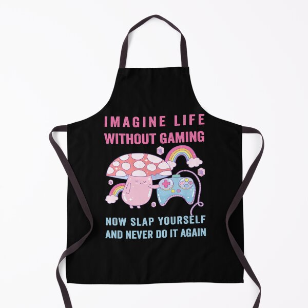 Item preview, Imagine Life Without Gaming. Pink Humorous Funny Gaming Slogan for Gamers designed and sold by NewDayDesigns.