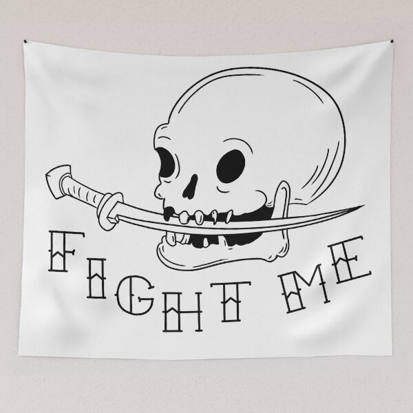 Item preview, Fight me skull dagger sword  designed and sold by Beano Supremo.