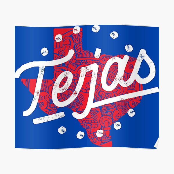 Tejas Ranger Shirt - Baseball Style Font Letters TX Texas Women