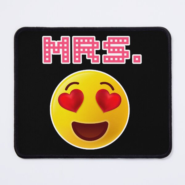 Item preview, Emoji Mrs Hearts eyes Happy Face San Valentine Day designed and sold by Fast Print Solutions.