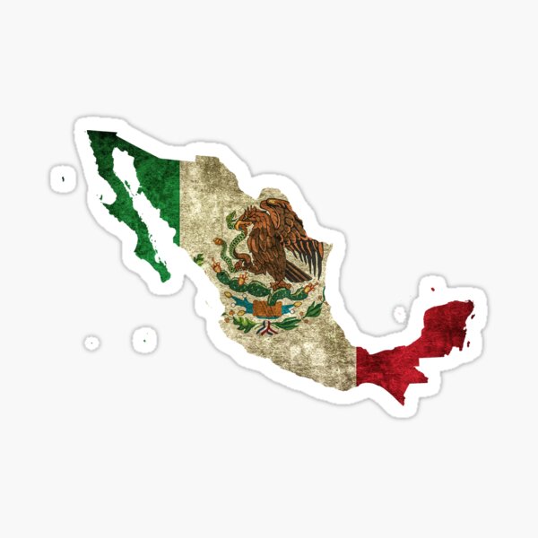 Mexico Mexican Flag Sticker for Sale by nekhebit