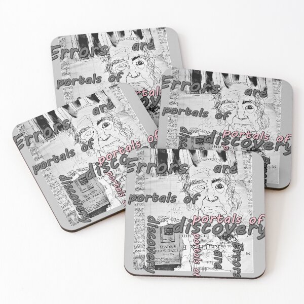 Item preview, Errors are portals of discovery, quotations, inscriptions, letters abcdef, great thinkers,  designed and sold by NessArtByEwa.