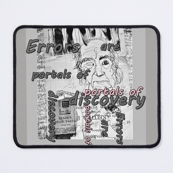 Item preview, Errors are portals of discovery, quotations, inscriptions, letters abcdef, great thinkers,  designed and sold by NessArtByEwa.