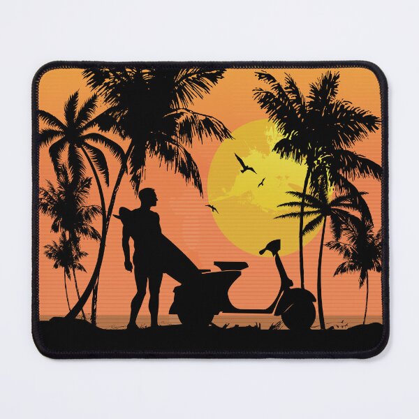 Item preview, Surfer and scooter at Sunset designed and sold by Auslandesign.