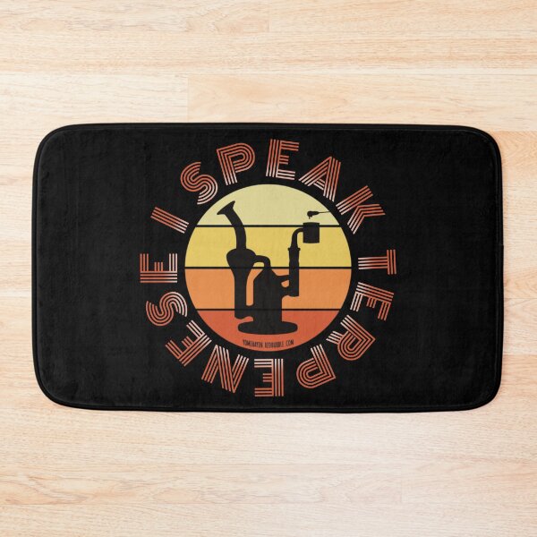 Item preview, Retro Vintage Sunset Orange Dab Rig-I speak Terpenese  designed and sold by YomeHayin.