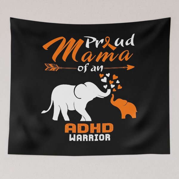 Item preview, Proud Mama Of An ADHD Warrior designed and sold by heppenp.