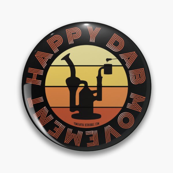 Item preview, Retro Vintage Sunset Orange Dab Rig-Happy dab movement  designed and sold by YomeHayin.