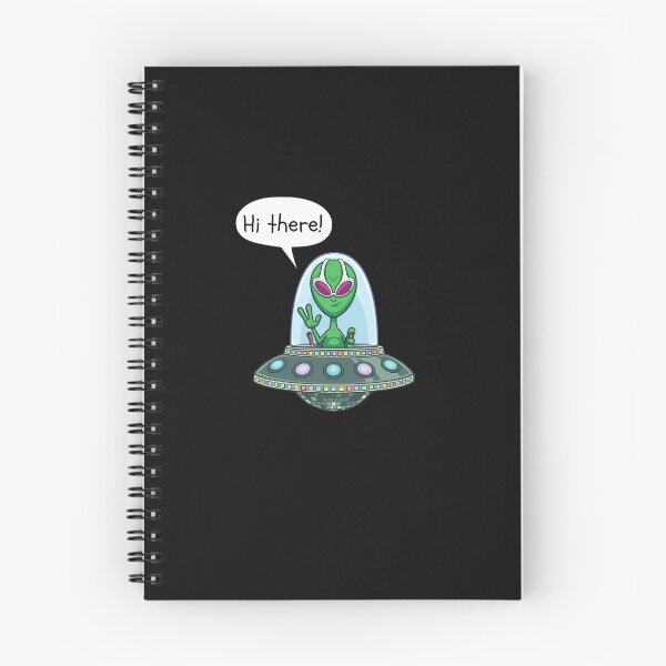 Item preview, Alien Says "Hi There!" - Funny Simple Design designed and sold by EsraaBaniOdeh.