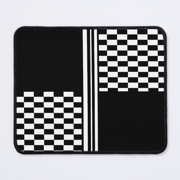 Item preview, Stylish Black and white check and stripes designed and sold by Auslandesign.