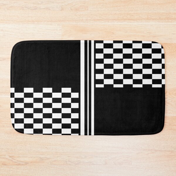 Item preview, Stylish Black and white check and stripes designed and sold by Auslandesign.