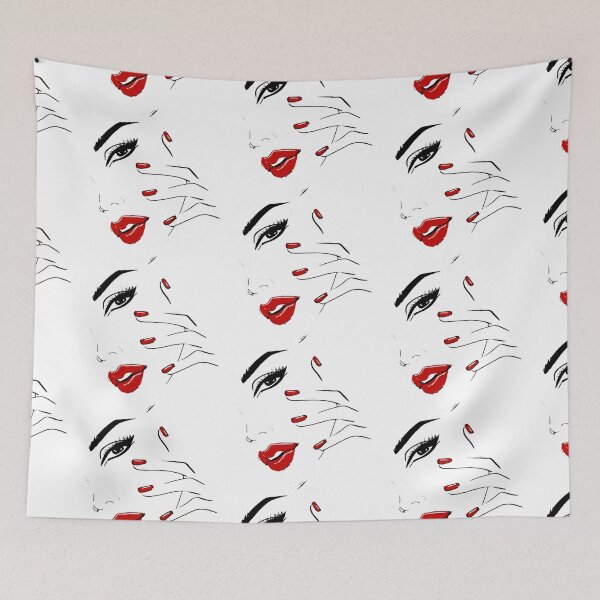 Item preview, Eyelashes Glamor Girl Simply Eyes Lips Fashion Apparel Essential Inspiration Joy Mood Funny designed and sold by DesignByHeartUK.