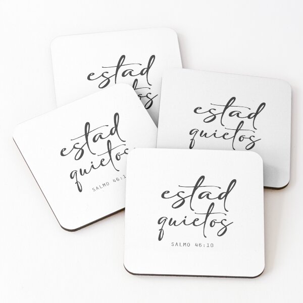 Item preview, Salmo 46:10, Spanish Bible Verse designed and sold by Aryam Quotes.