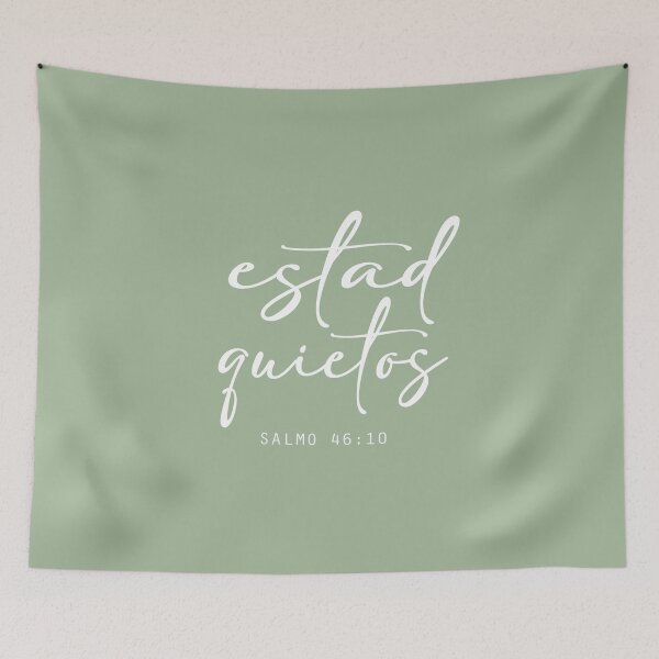 Item preview, Salmo 46:10, Spanish Bible Verse designed and sold by Aryam Quotes.
