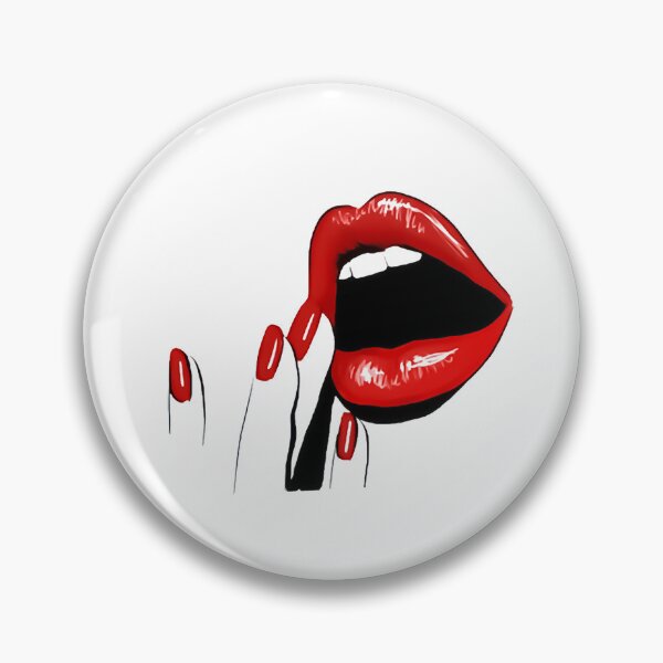 Item preview, Red Lips Eyelashes Glamor Girl Simply Eyes Lips Fashion Apparel Essential Inspiration Joy Mood Funny designed and sold by DesignByHeartUK.