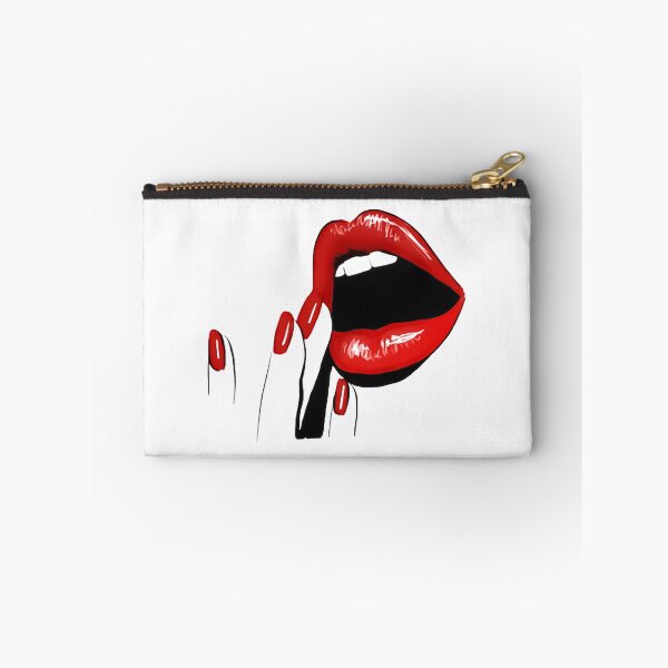 Item preview, Red Lips Eyelashes Glamor Girl Simply Eyes Lips Fashion Apparel Essential Inspiration Joy Mood Funny designed and sold by DesignByHeartUK.