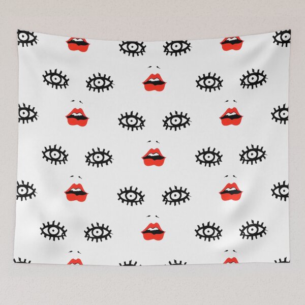 Item preview, Eyelashes Glamor Girl Simply Eyes Lips Fashion Apparel Essential Inspiration Joy Mood Funny designed and sold by DesignByHeartUK.