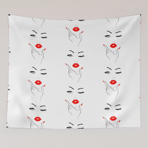 Item preview, Eyelashes Glamor Girl Simply Eyes Lips Fashion Apparel Essential Inspiration Joy Mood Funny designed and sold by DesignByHeartUK.