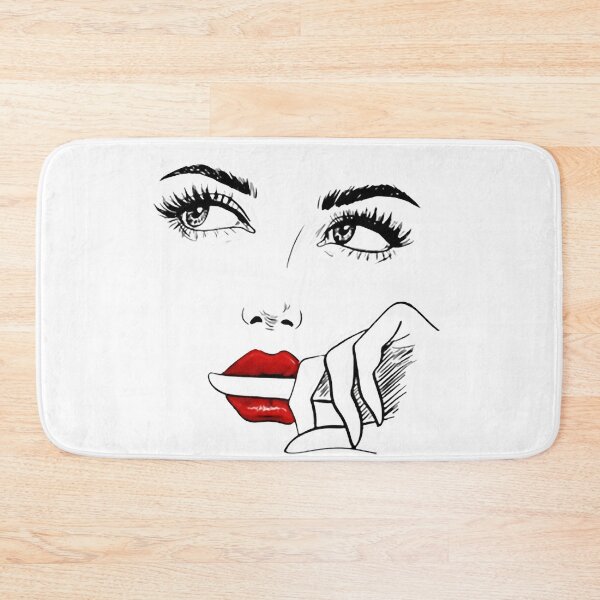 Item preview, Eyelashes Glamor Girl Simply Eyes Lips Fashion Apparel Essential Inspiration Joy Mood Funny designed and sold by DesignByHeartUK.