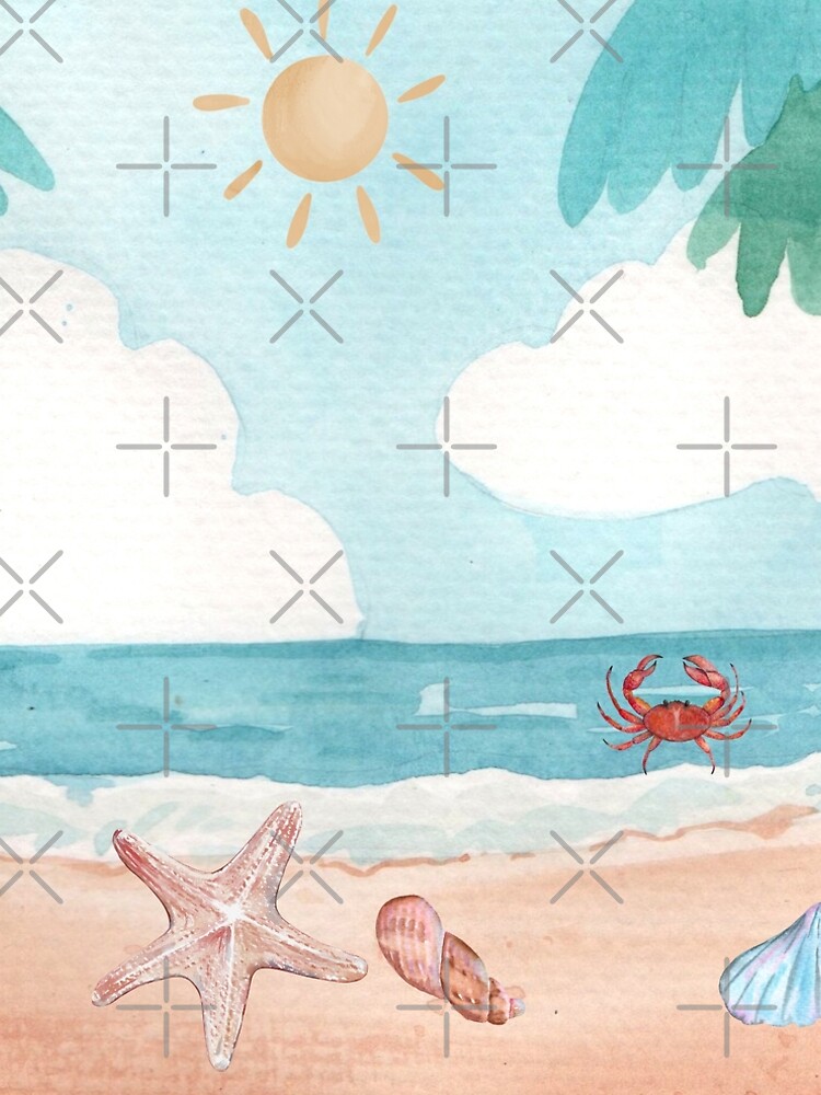 beach scene dress Just Visiting Pink Abstract Dress