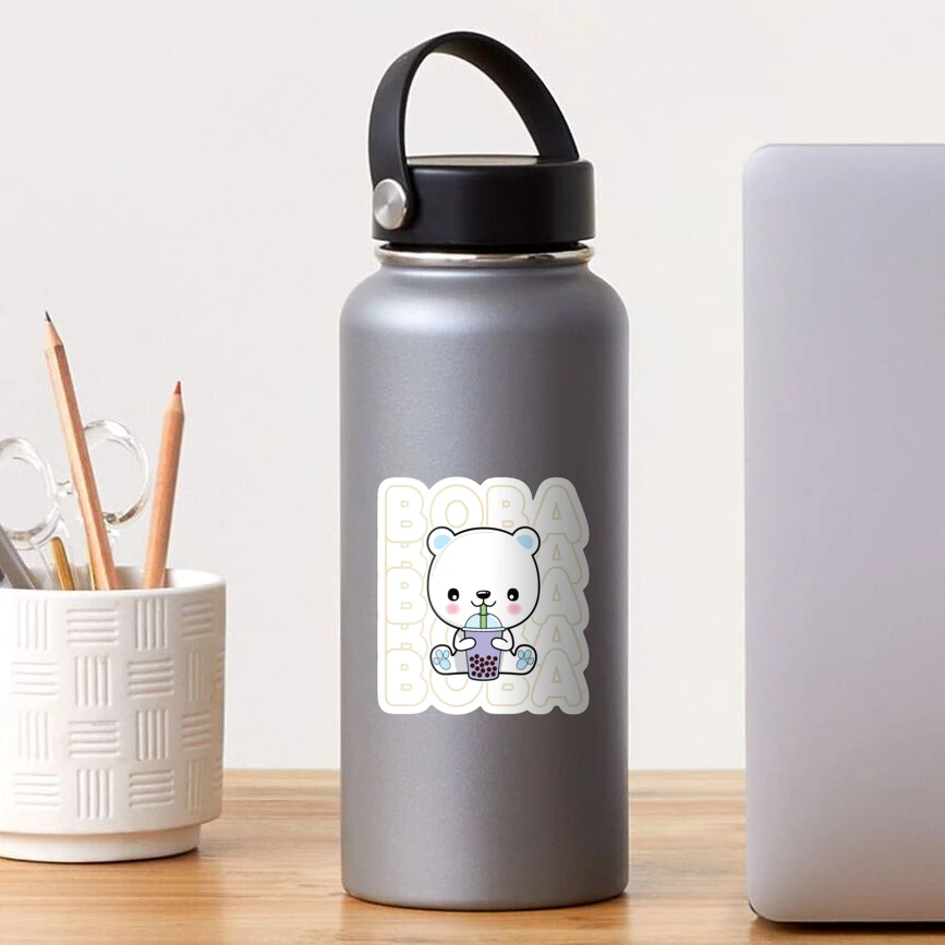 Bubble Tea Kawaii Polar Bear I Boba Tea Otaku Polar Bear Sticker by Maximus  Designs - Fine Art America