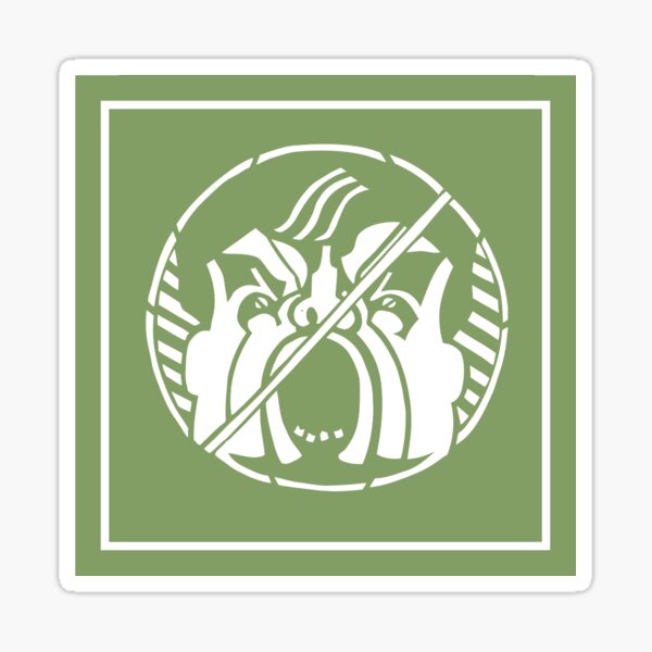 Angry Guy (green) Sticker