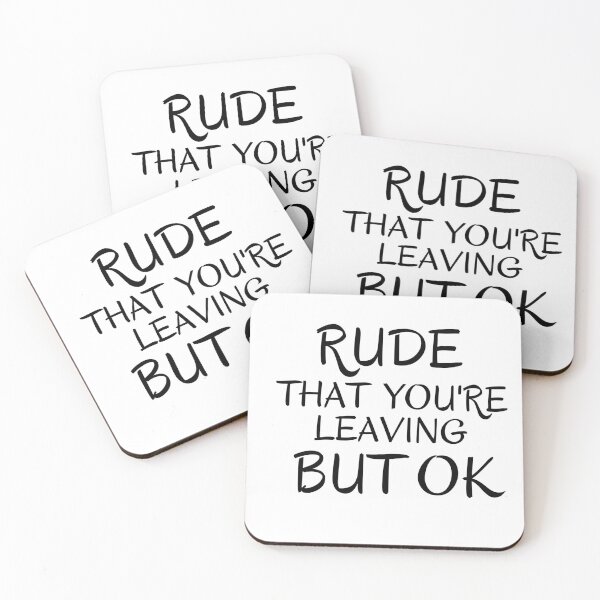 Item preview,  Rude that you're leaving but ok leaving gift idea with funny saying, funny coworker Gift, Rude leaving gift, goodbye gift designed and sold by STELLA-BRILANTE.