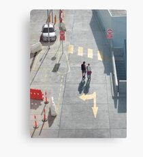 pedestrian crossing Metal Print
