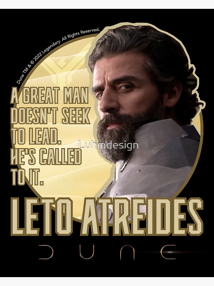 "Leto Atreides I Leadership Art Dune Fan Art" Poster by Luhmdesign Redbubble