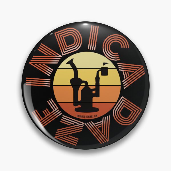 Item preview, Retro Vintage Sunset Orange Dab Rig-Indica daze  designed and sold by YomeHayin.