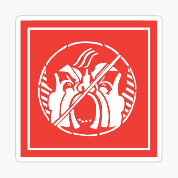 Angry Guy (red) Sticker