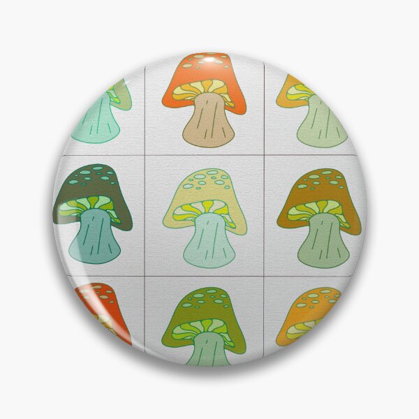 Item preview, Multi Colored Mushroom Checkerboard Illustration designed and sold by BlochHauss.