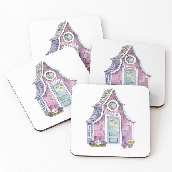 Item preview, Watercolor Garden Houses #4 designed and sold by magicbyrc.