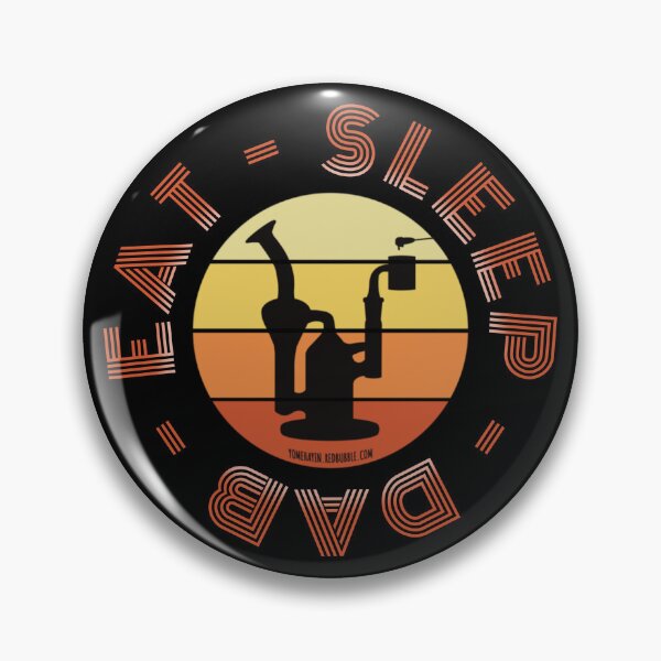 Item preview, Retro Vintage Sunset Orange Dab Rig-Eat sleep dab repeat  designed and sold by YomeHayin.