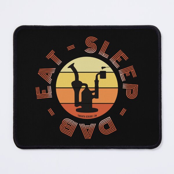 Item preview, Retro Vintage Sunset Orange Dab Rig-Eat sleep dab repeat designed and sold by YomeHayin.