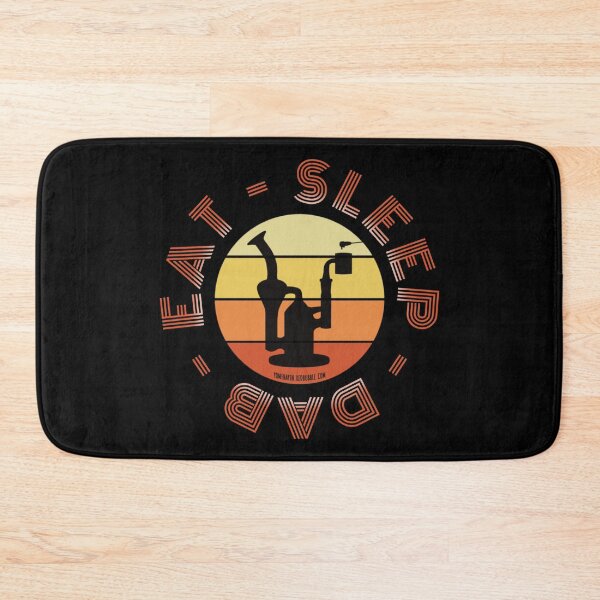 Item preview, Retro Vintage Sunset Orange Dab Rig-Eat sleep dab repeat  designed and sold by YomeHayin.