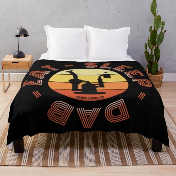 Item preview, Retro Vintage Sunset Orange Dab Rig-Eat sleep dab repeat designed and sold by YomeHayin.