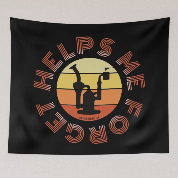 Item preview, Retro Vintage Sunset Orange Dab Rig-Helps me forget designed and sold by YomeHayin.