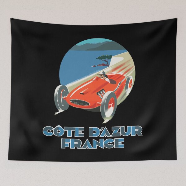 Item preview, Cote d'azur France vintage french poster designed and sold by arkantus.