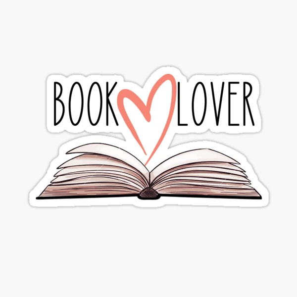 Beautiful Book lover illustration Sticker for Sale by IviBlack