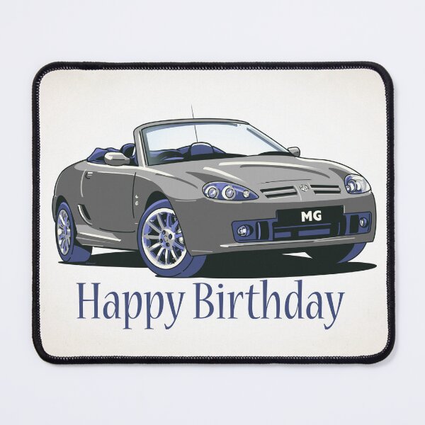 Item preview, XPower Grey MG TF Car Birthday Card designed and sold by Webazoot Industries - Car Art.