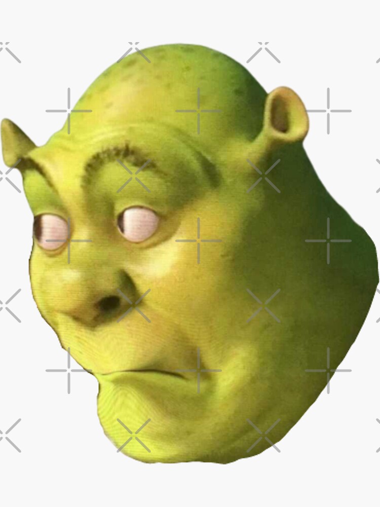 Funny Shrek Green M&M Waterproof Sticker 