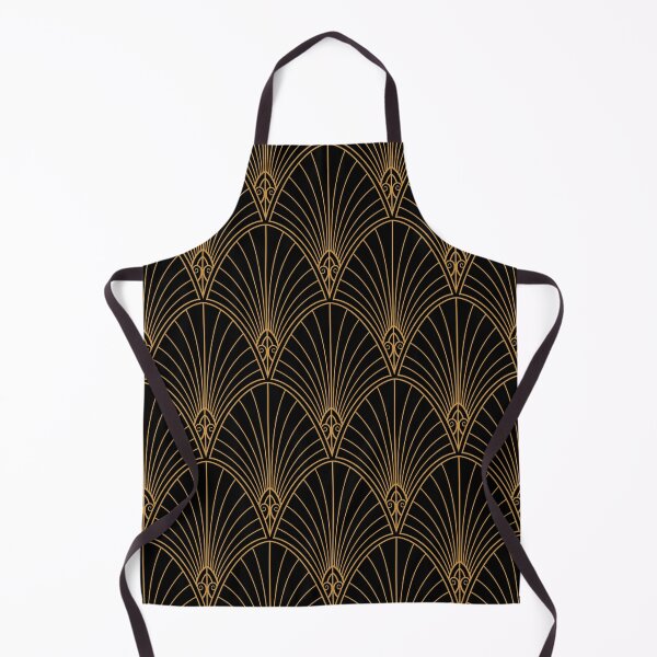 Item preview, Art Deco Black and Gold Geometric Pattern designed and sold by silviaol.